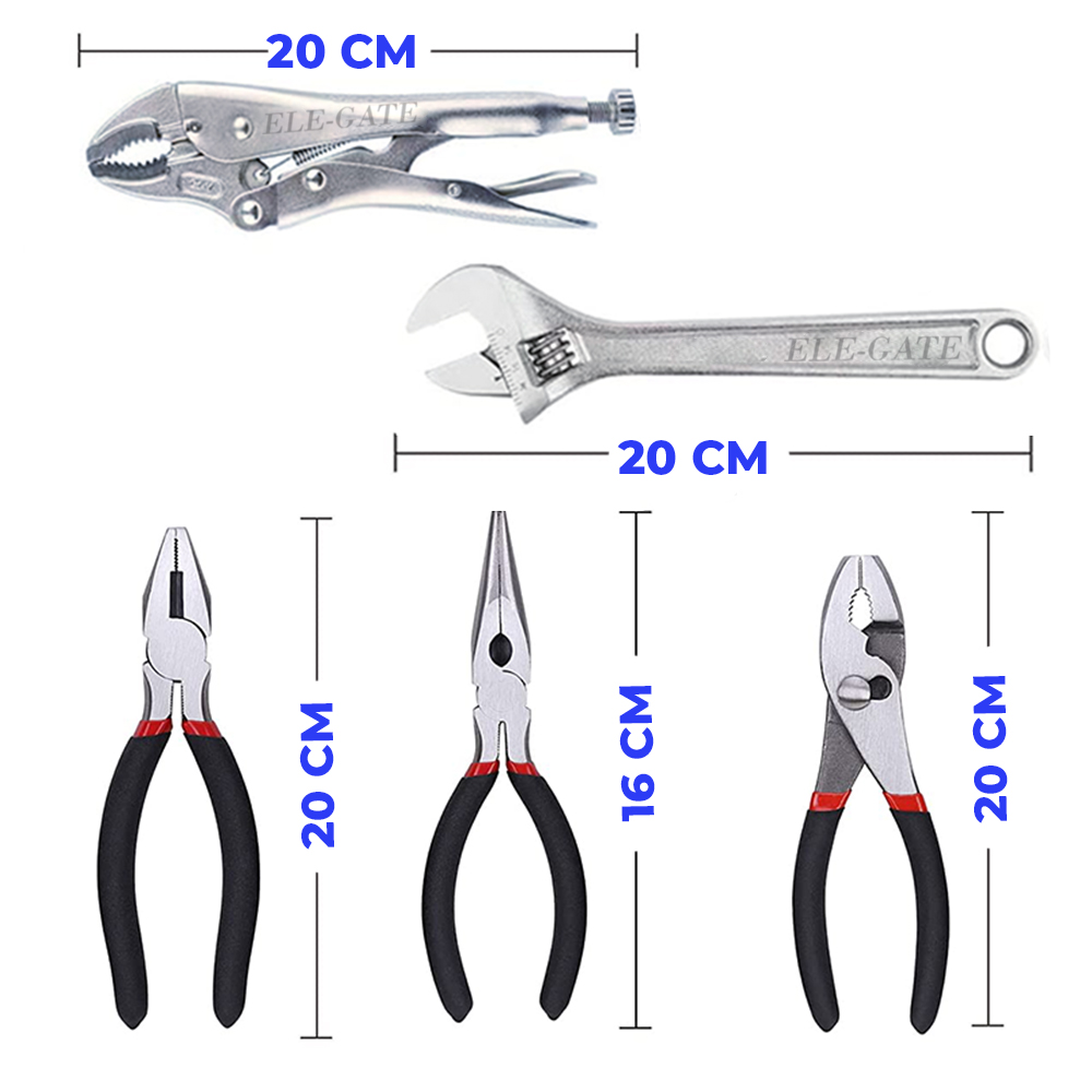 Juego De Alicates Pinzas Con Empuñaduras Cómodas Paquete Con 5 Piezas - Image 5