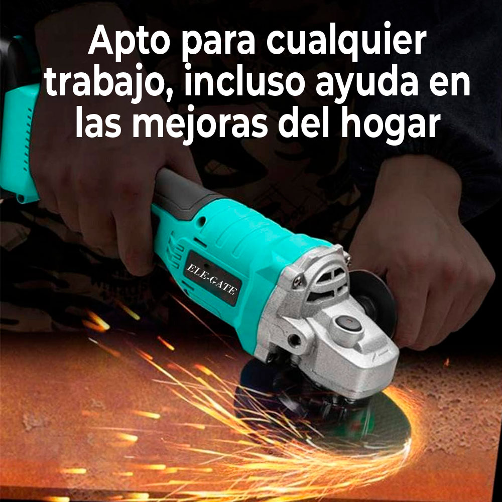 Amoladora Inalámbrica - Potente y Versátil Herramienta con Varias Posiciones y Escobillas de Carbono