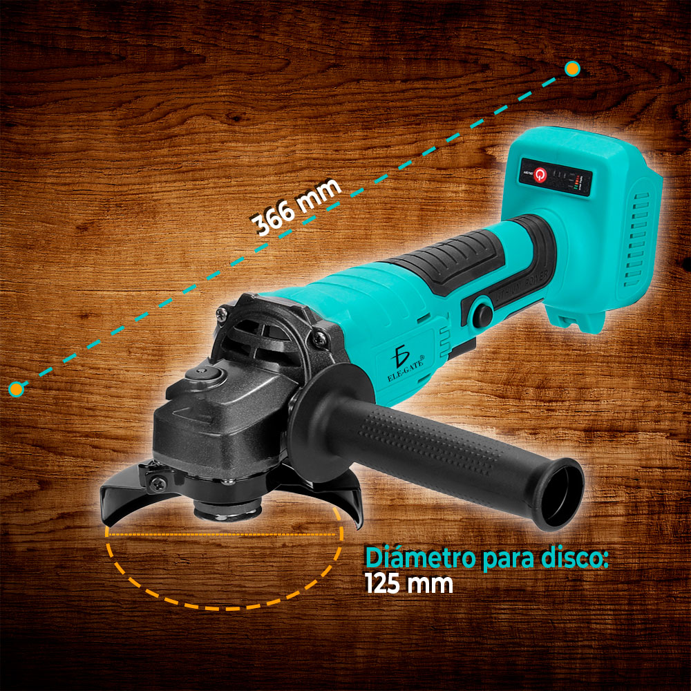 Amoladora Inalámbrica - Potente y Versátil Herramienta con Varias Posiciones y Escobillas de Carbono - Image 3