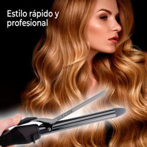 Rizador de Cabello de Titanio para Rizos Duraderos y Brillantes