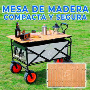 Cubierta de Madera de Remolque Plegable para Mesa de Camping