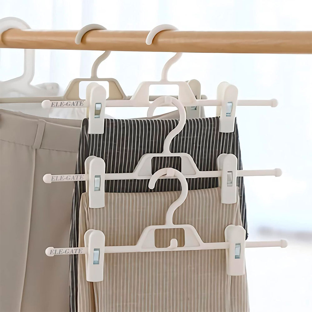 Perchero de Plástico Ajustable - Solución de Almacenamiento Organizado Paquete por 5 PZS - Image 3