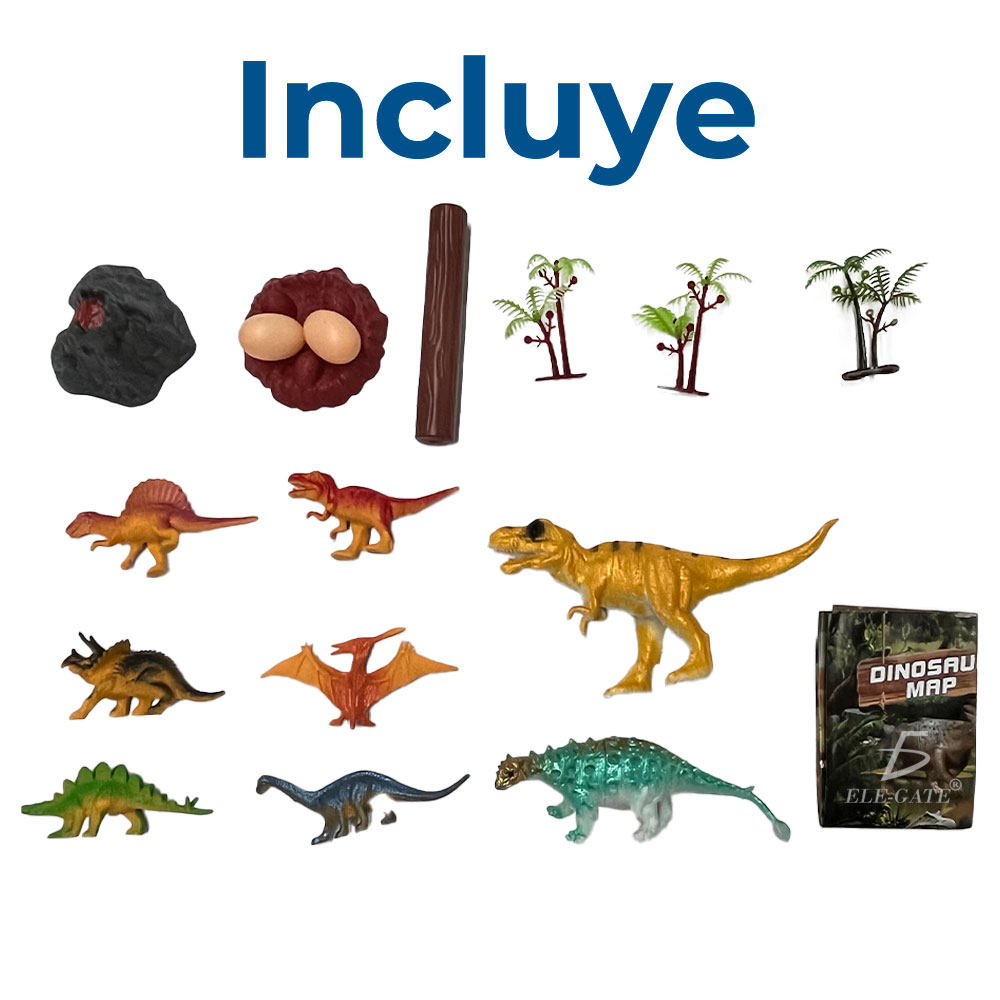 Bote en Forma de Cabeza de Dinosaurio con Juguetes de Dinosaurios para Niños. - Image 4