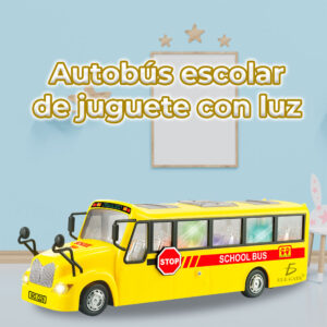 Camión de Juguete Autobús Escolar Grande -Diversión Educativa para Niños