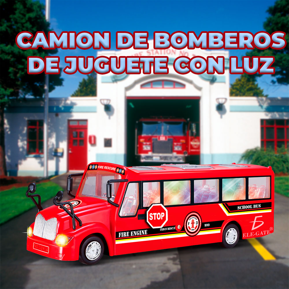 Camión de Bomberos Grande - Diversión Educativa para Niños