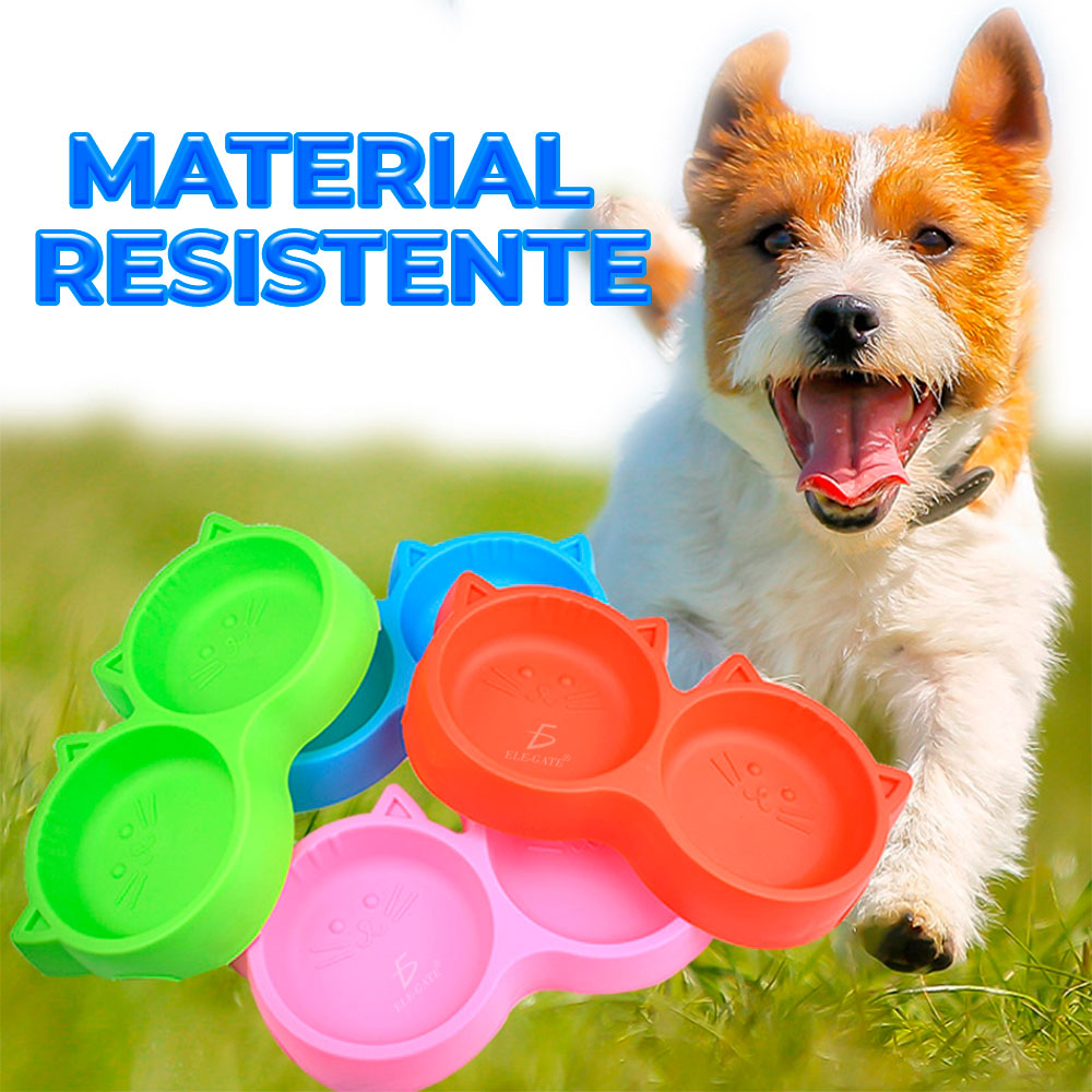 Alimentador de Plástico en Forma de Gato para Mascotas - Image 2