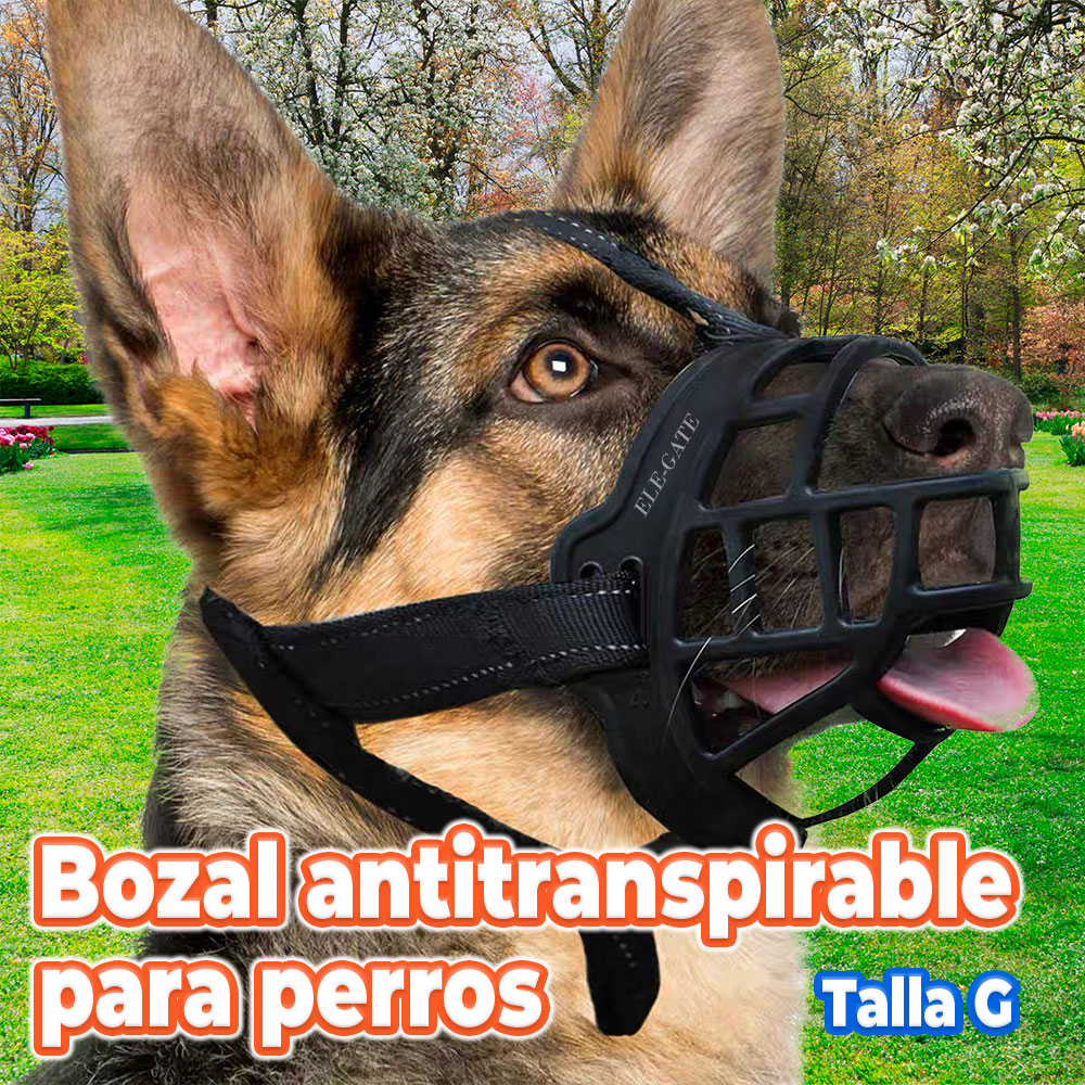 Bozal de Silicona Transpirable para Perros Grandes - Control Efectivo y Comodidad