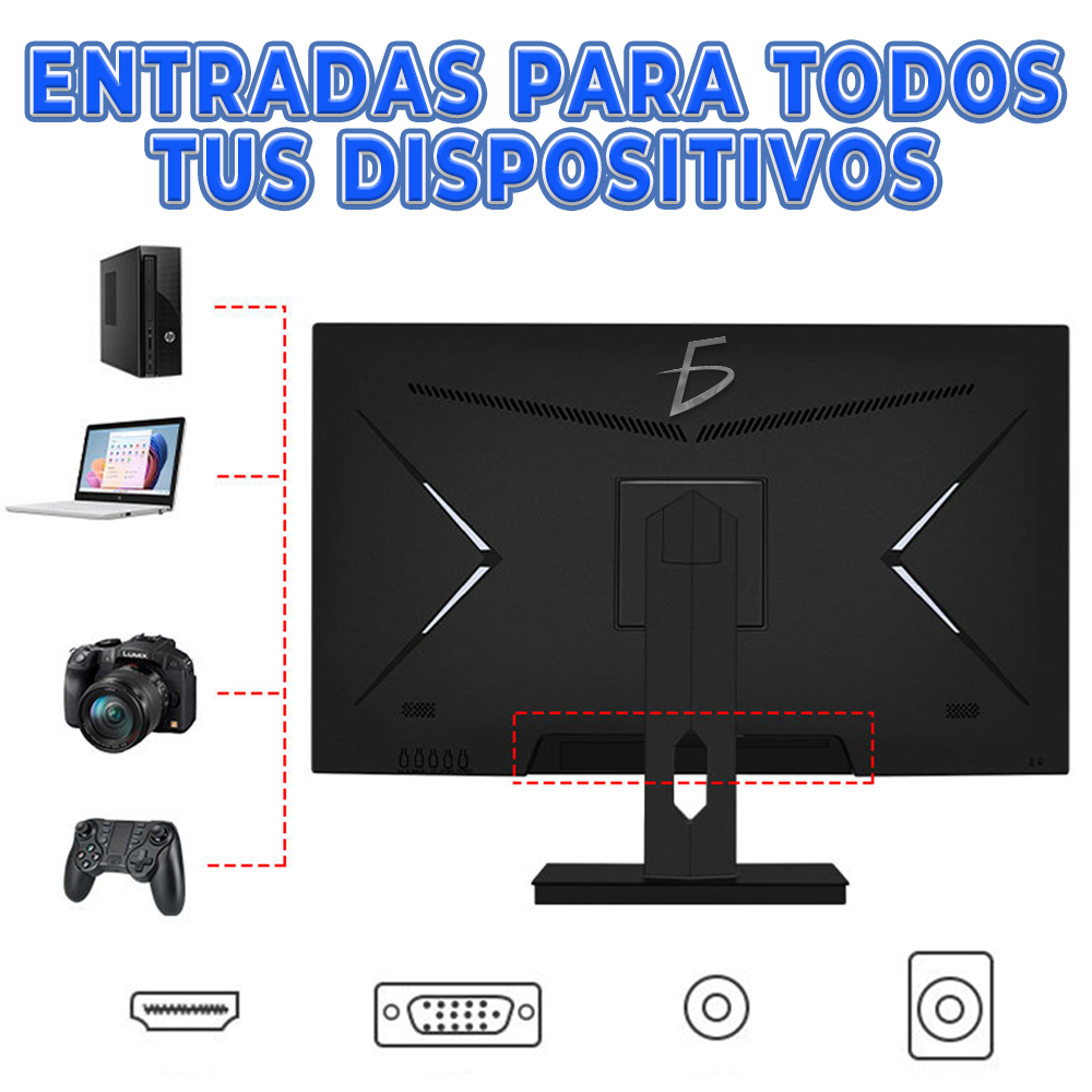 Monitor Pc Gamer de 27 Pulgadas 1ms 75hz Color Negro - Image 3