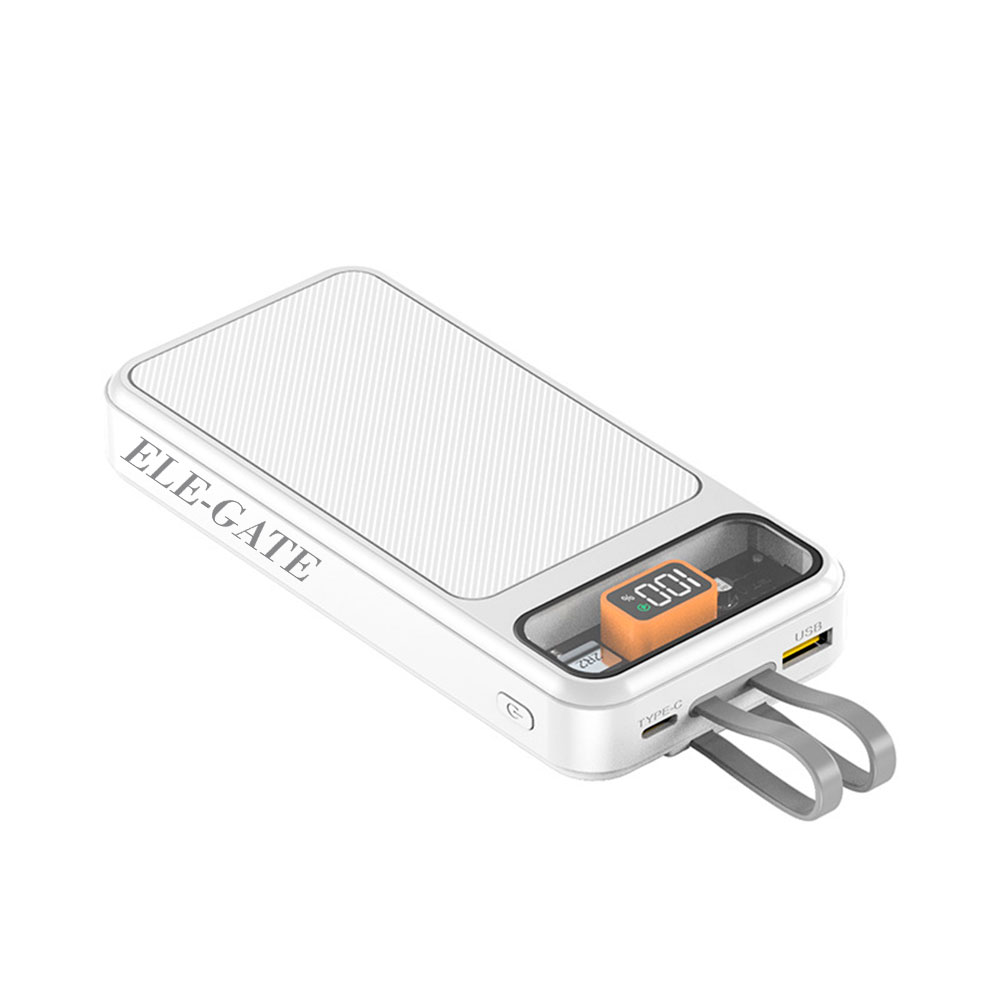 Batería Externa Portátil de 10000mAh con Carga Rápida PD 22.5W y Pantalla Transparente - Image 3