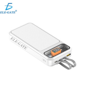 Batería Externa Portátil de 10000mAh con Carga Rápida PD 22.5W y Pantalla Transparente