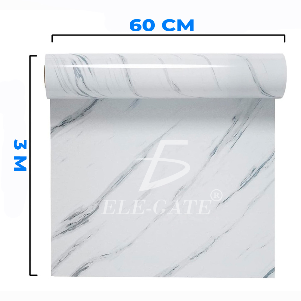 Pegatinas de PVC Blancas Impermeables de Mármol para Renovar Espacios. - Image 5