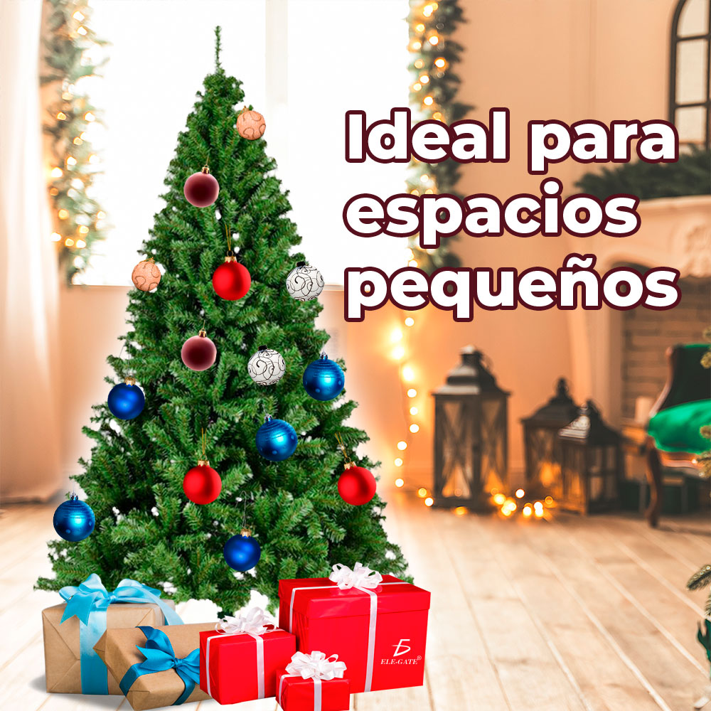 Árbol de Navidad Artificial de 180 cm - Abeto de Hoja Espumillón Verde - Image 2