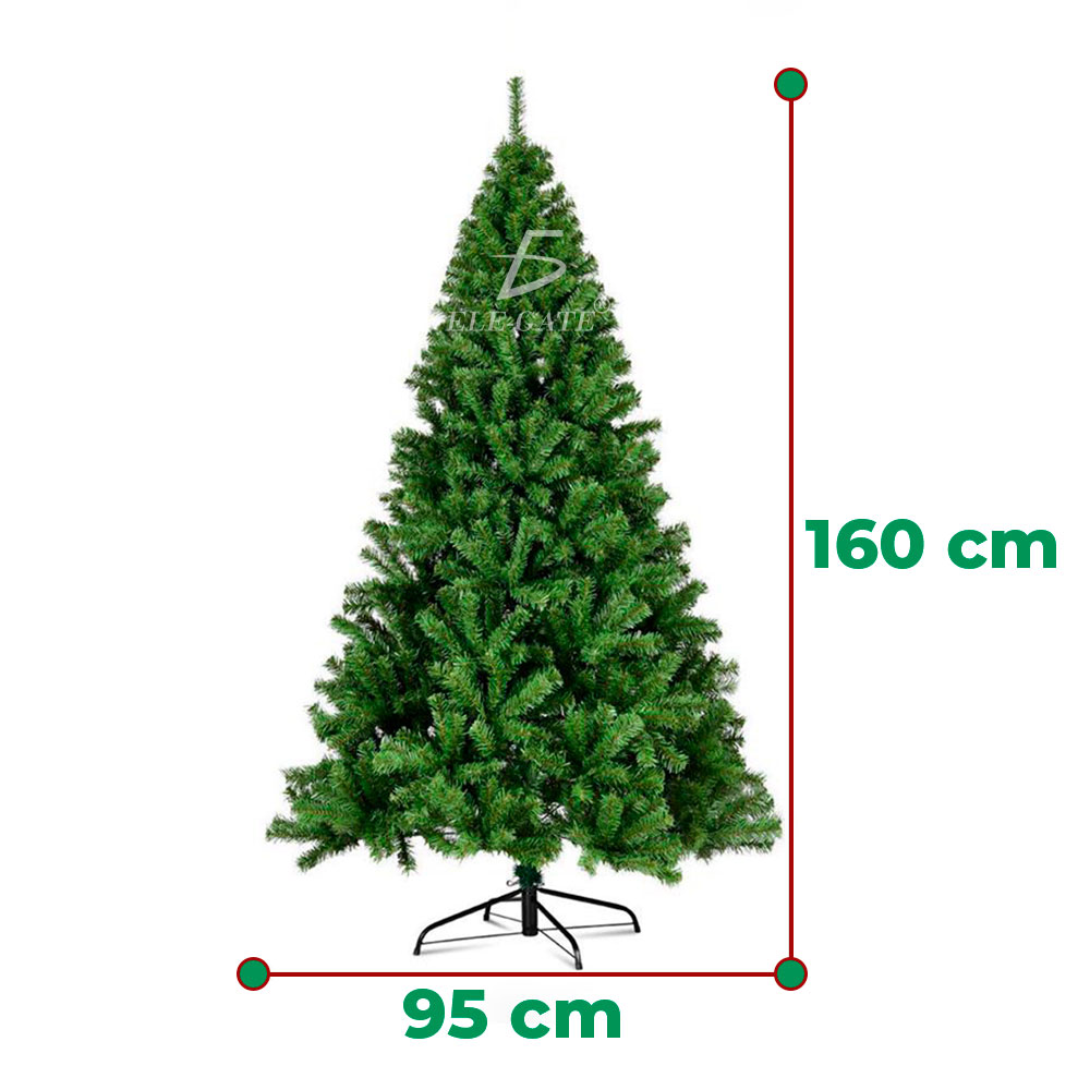 Árbol de Navidad Artificial de 180 cm - Abeto de Hoja Espumillón Verde - Image 5