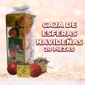 Conjunto de 20 Mini Colgantes de Árbol de Navidad - Decoración Festiva