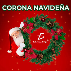 Corona de Navidad Artificial - Elegante Decoración para tu Hogar