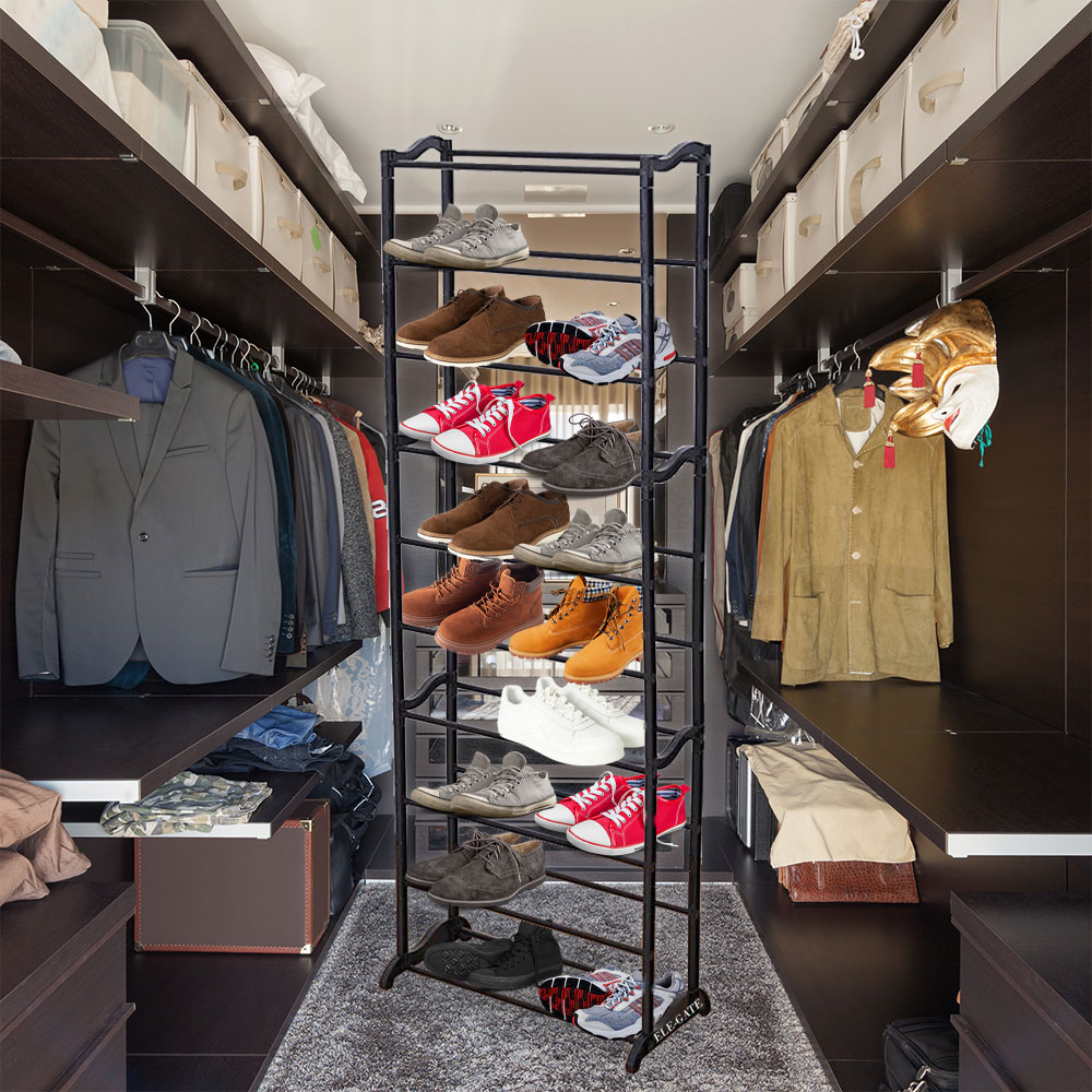 Zapatero de Metal con Estantes divididos- Organizador Multifuncional de 10 Niveles - Image 2