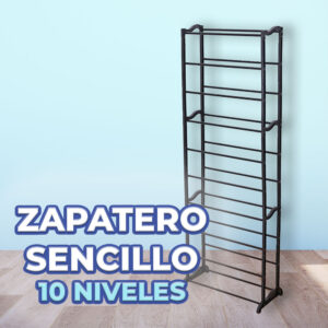  Zapatero de Metal con Estantes divididos- Organizador Multifuncional de 10 Niveles