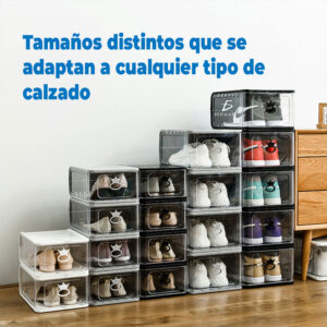 4 PZS Organizador de Zapatillas Transparente: ¡Muestra tus Pares Favoritos!