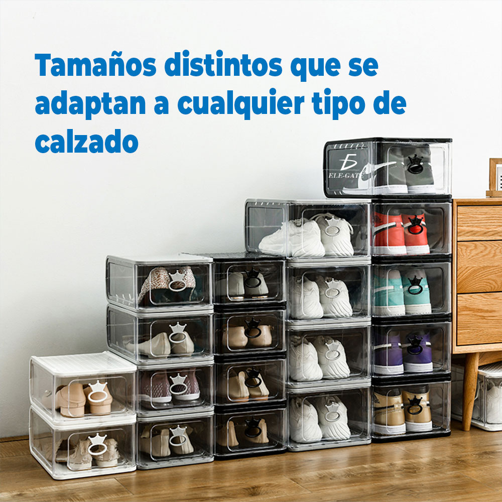 4 PZS Organizador de Zapatillas Transparente: ¡Muestra tus Pares Favoritos!