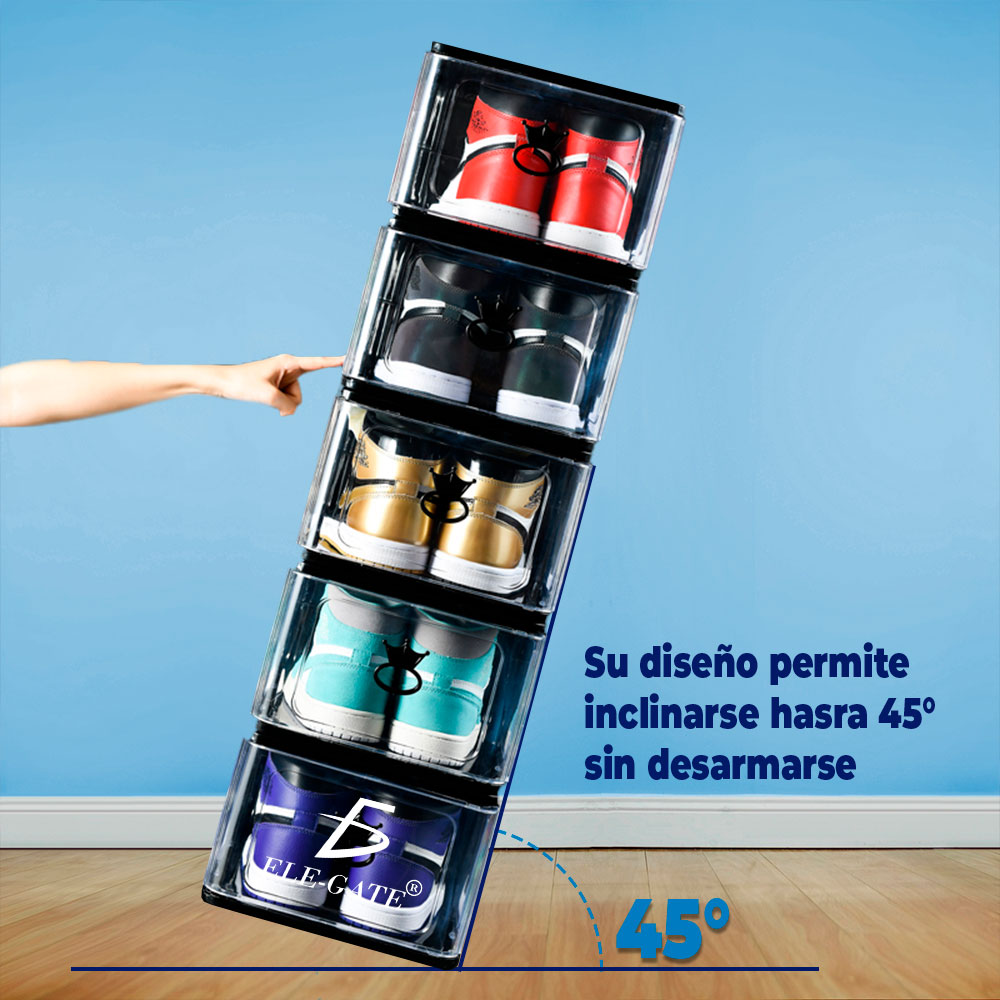 4 PZS Organizador de Zapatillas Transparente: ¡Muestra tus Pares Favoritos! - Image 6