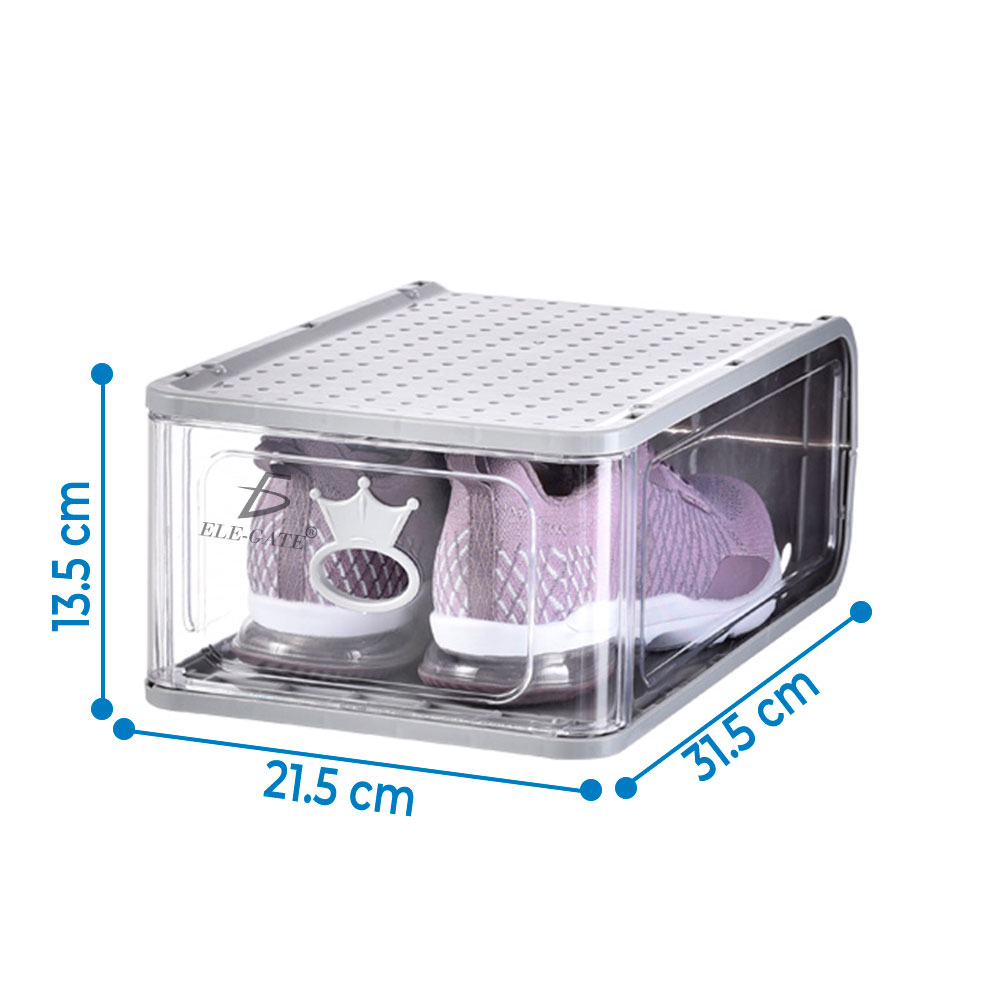 4 PZS Organizador de Zapatillas Transparente: ¡Muestra tus Pares Favoritos! - Image 3
