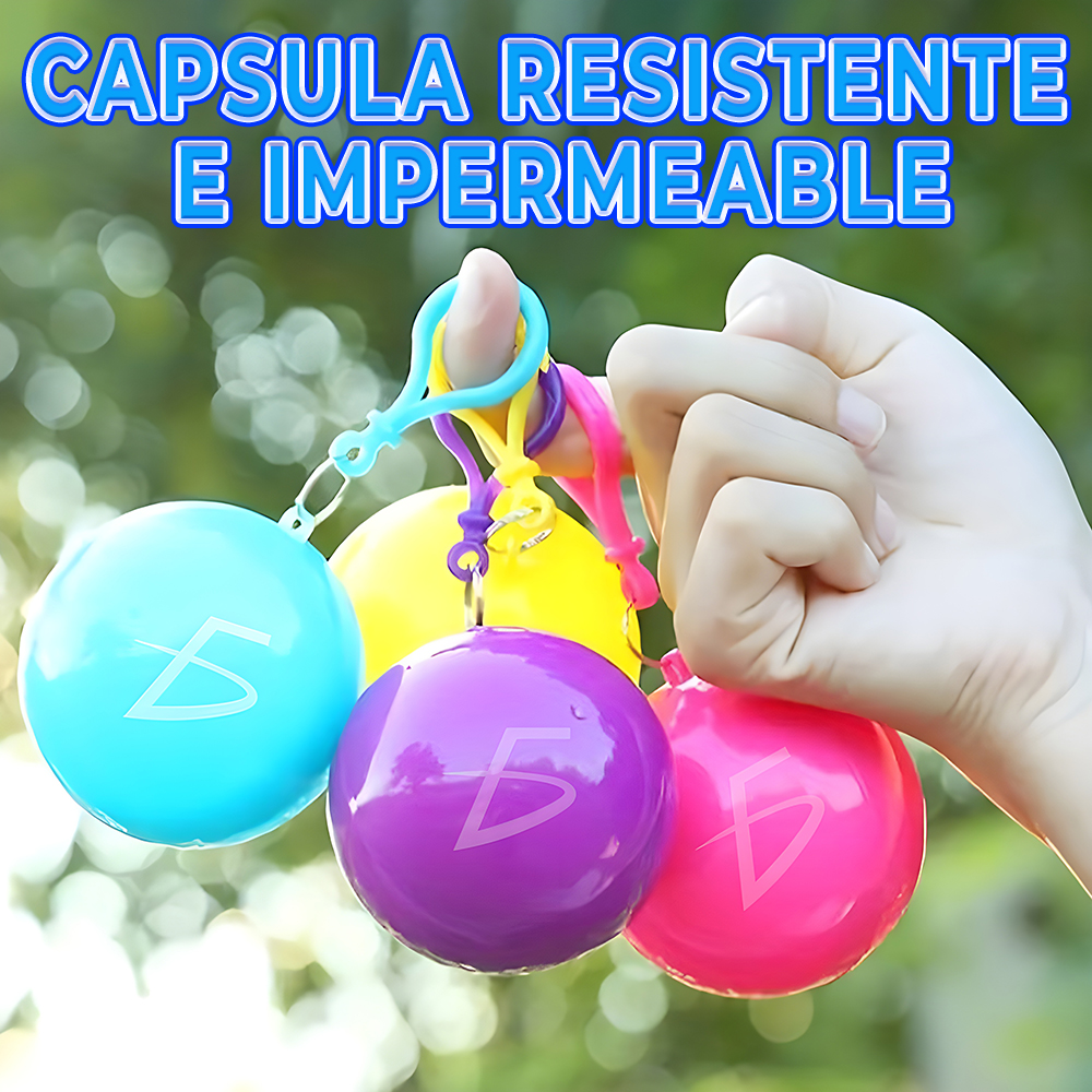 Impermeable de lluvia desechable en llavero de bola - Image 4