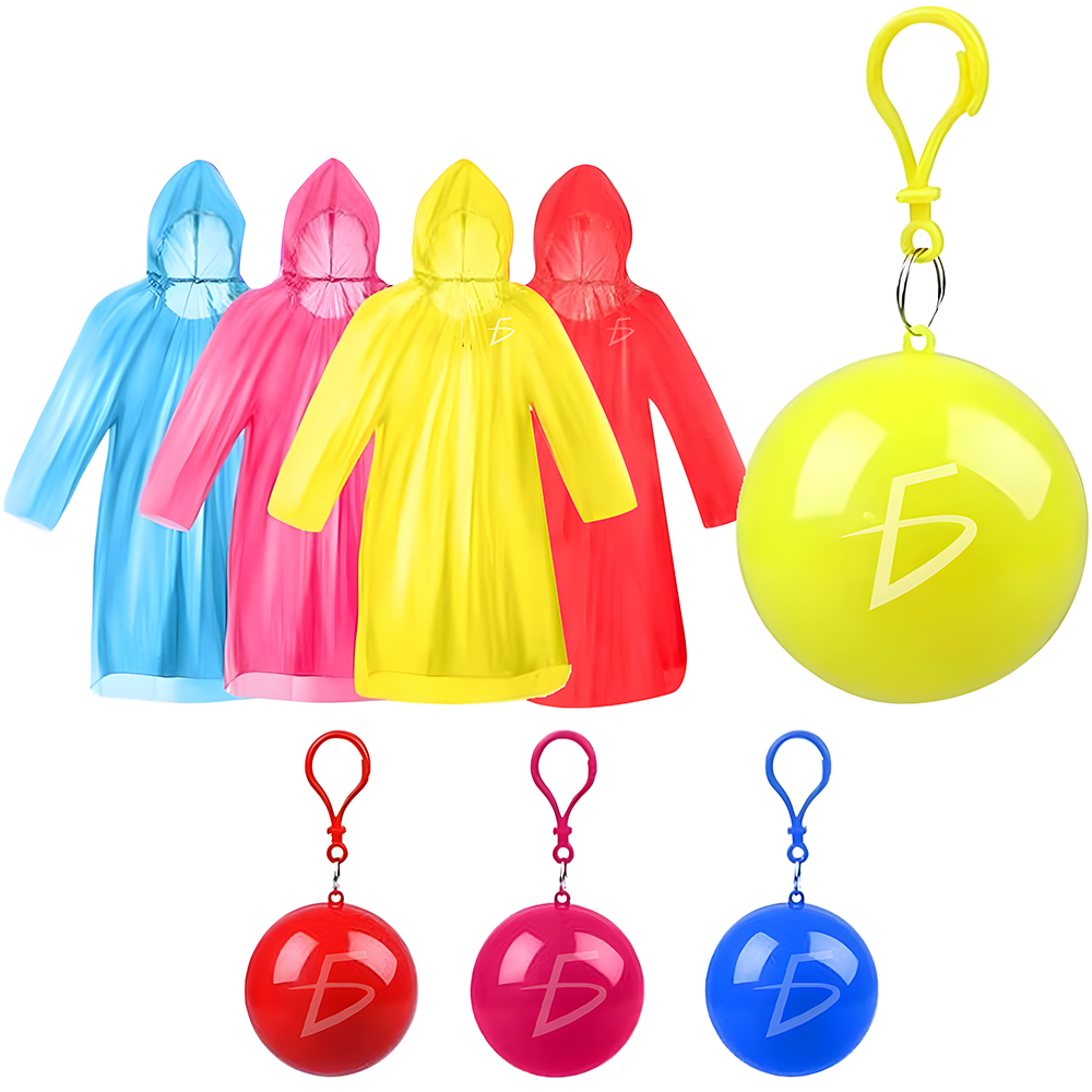 Impermeable de lluvia desechable en llavero de bola - Image 2