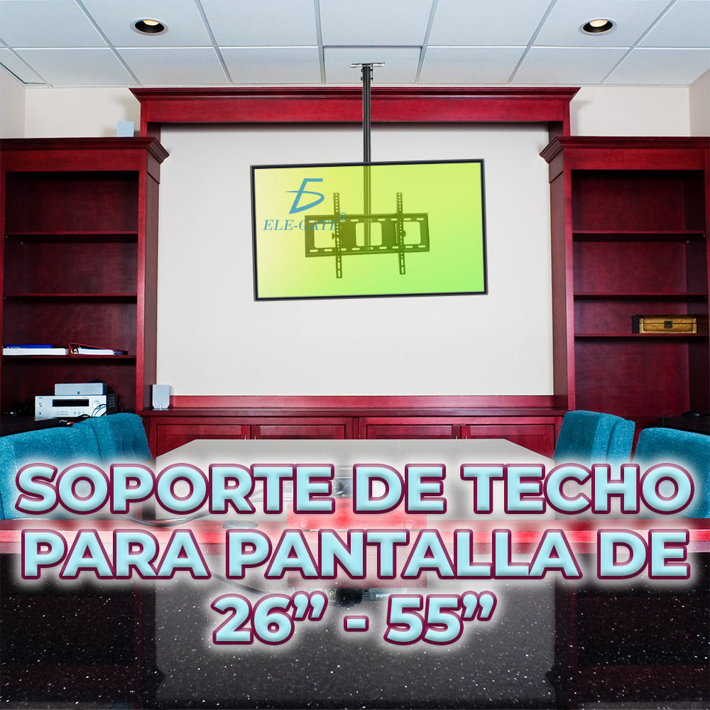 Soporte de Techo para TV Inclinable Ajustable de 26-55 pulgadas - Image 2