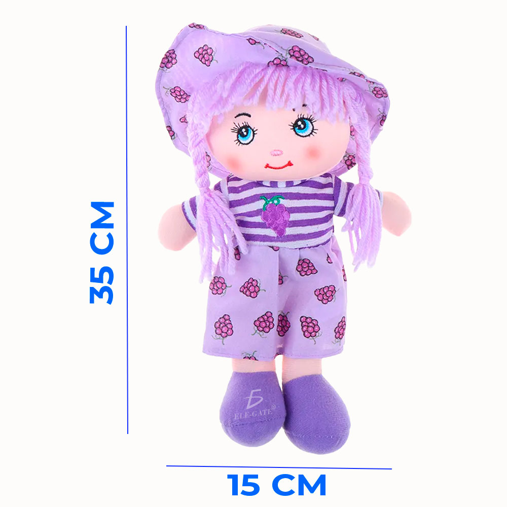 Muñecas de Dibujos Animados Kawaii de 35cm con Ropa de Frutas y Sombrero - Image 3