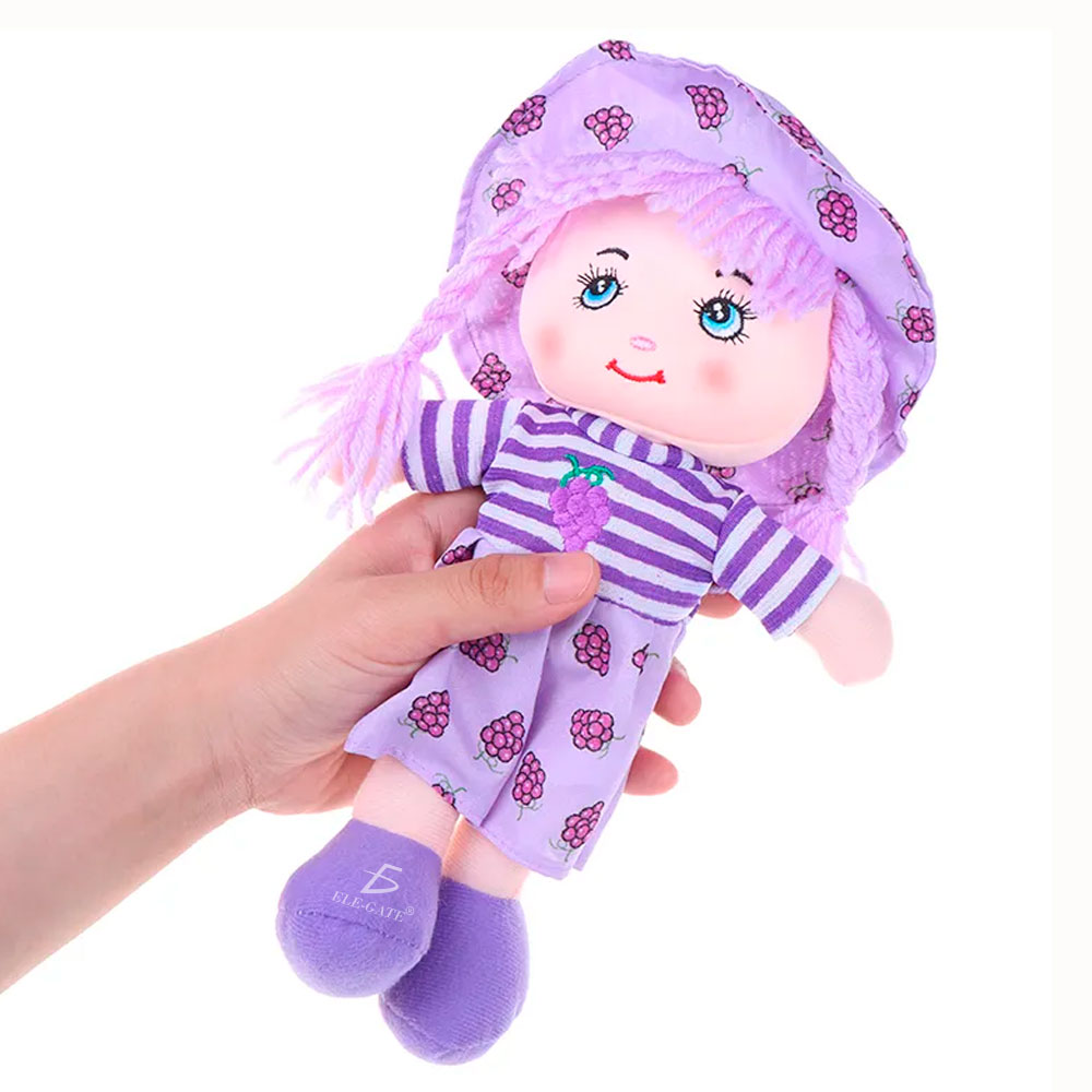 Muñecas de Dibujos Animados Kawaii de 35cm con Ropa de Frutas y Sombrero - Image 4