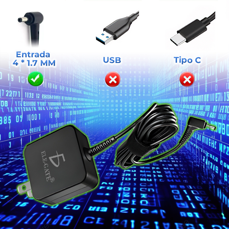 Cargador Compatible con Lenovo 4.0x1.7mm 65W de 20v 3.25A ideal para Serie S - Image 3