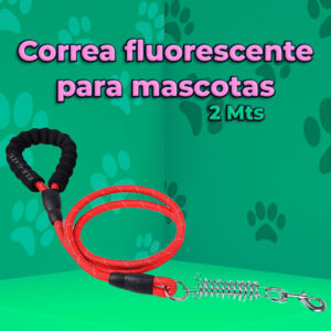 Correa de Nailon Resistente para Perros de 2 Metros