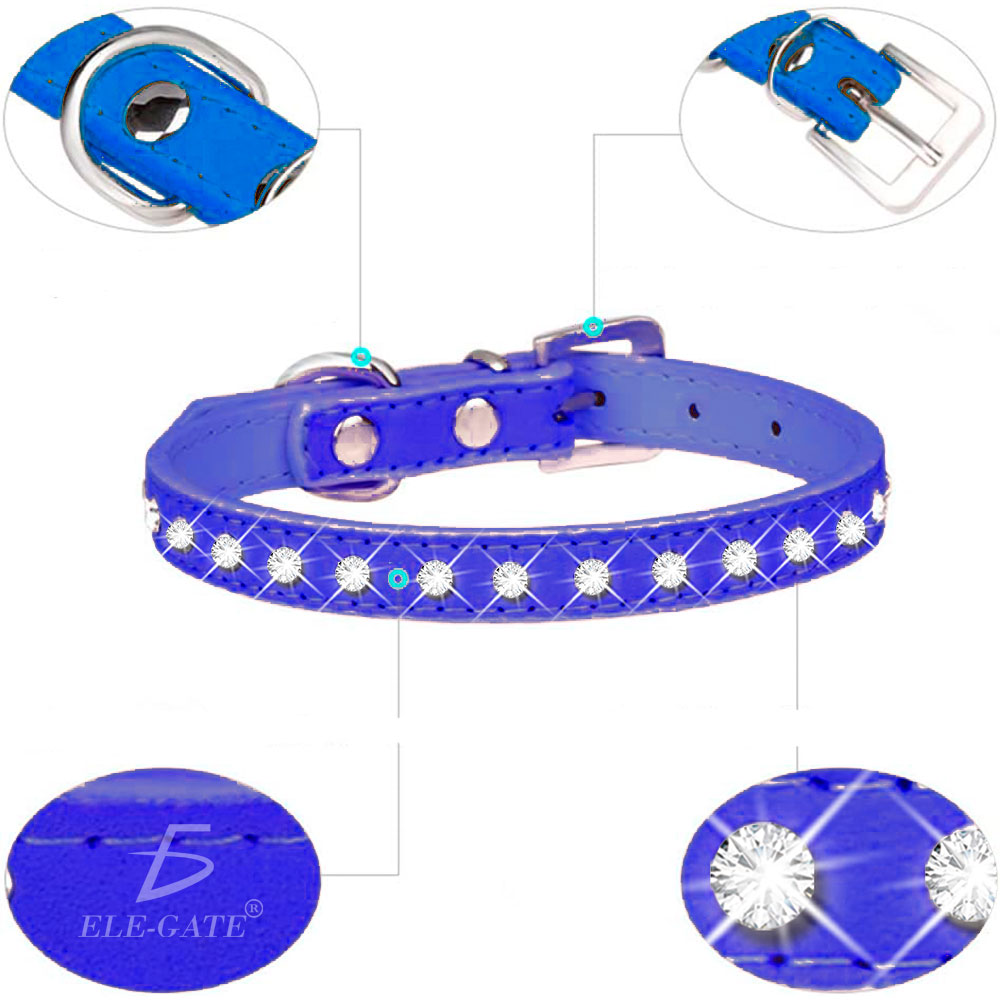 Collar Ajustable con Diamantes de Imitación para Mascotas - Image 4