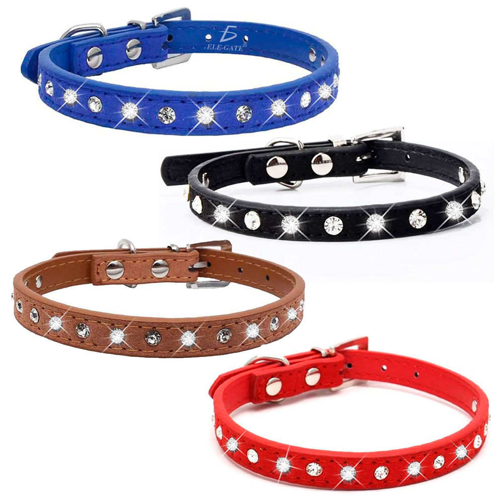 Collar Ajustable con Diamantes de Imitación para Mascotas - Image 3