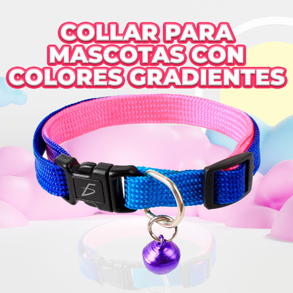 Collar Ajustable de colores degradados para Mascotas - Image 2