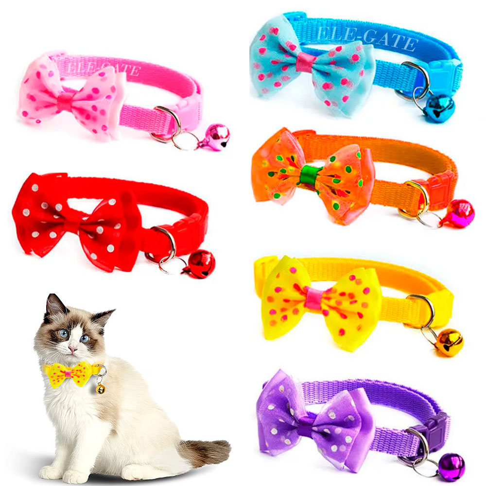 Collar para Mascota con Elegante Moño y Campana - Image 4