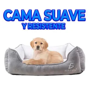Cama Rectangular Lavable para Perros, Cálida y Cómoda, -Para Perros Medianos y Grandes