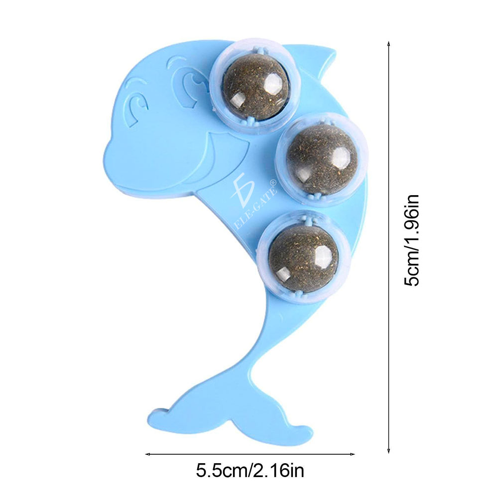 Bola Interactiva de Hierba Gatera en Forma de Delfín: Diversión Felina Garantizada - Image 2