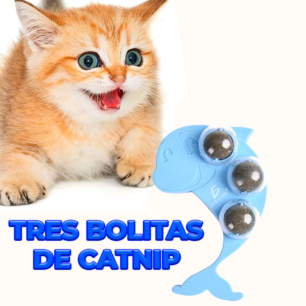 Bola Interactiva de Hierba Gatera en Forma de Delfín: Diversión Felina Garantizada