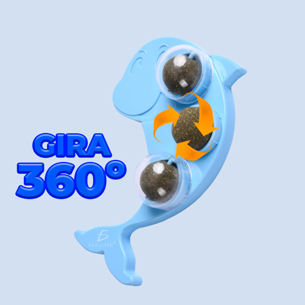 Bola Interactiva de Hierba Gatera en Forma de Delfín: Diversión Felina Garantizada - Image 4