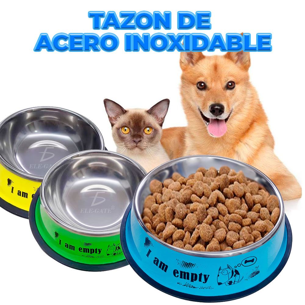 Cuenco de Acero Inoxidable para Mascotas con Base Antideslizante" - Image 3