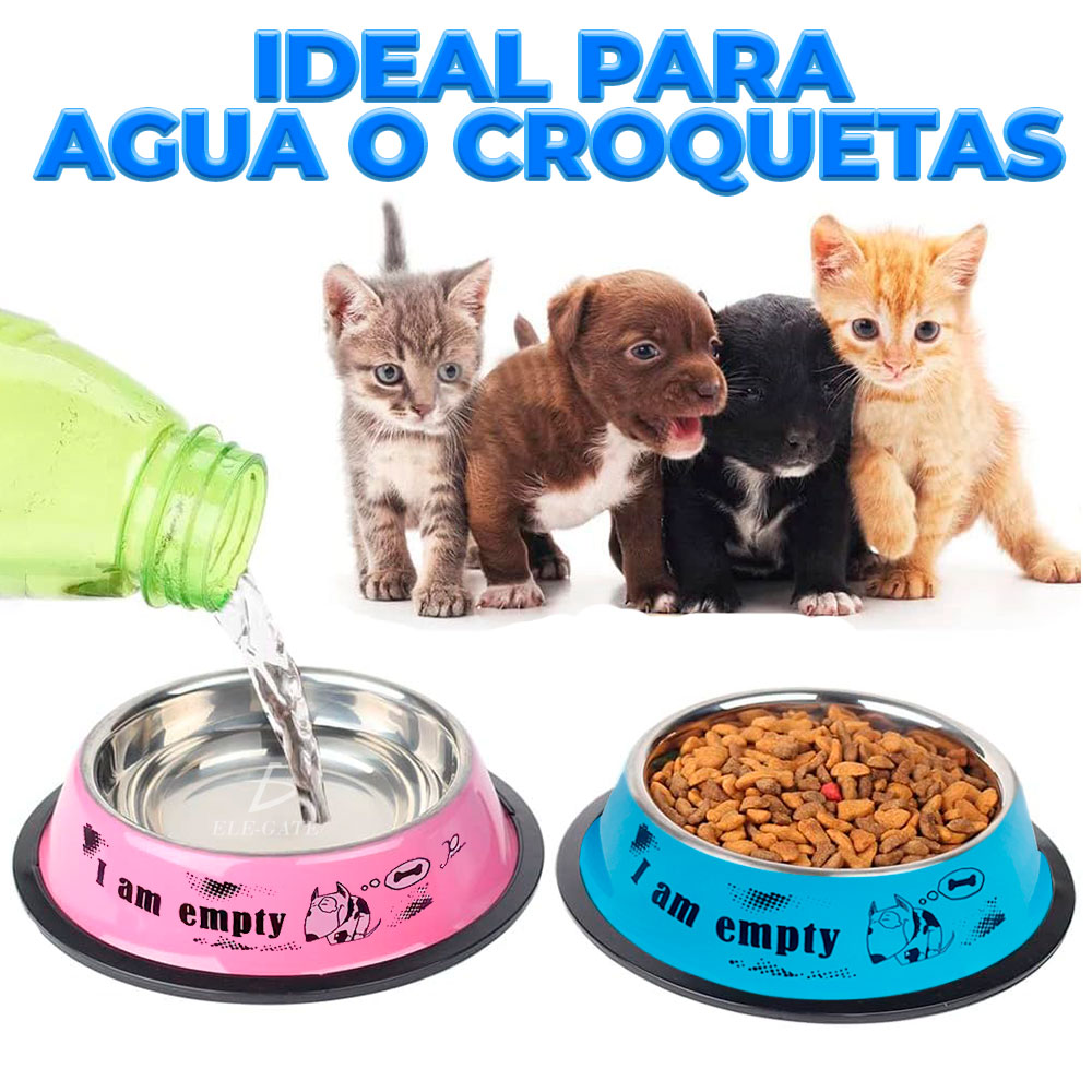 Cuenco de Acero Inoxidable para Mascotas con Base Antideslizante" - Image 2