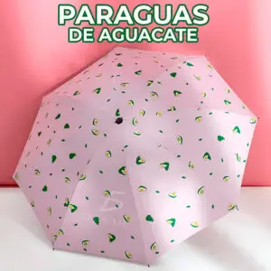 Paraguas Plegable de Aguacate - Divertido, Resistente al Viento y a Prueba de Lluvia