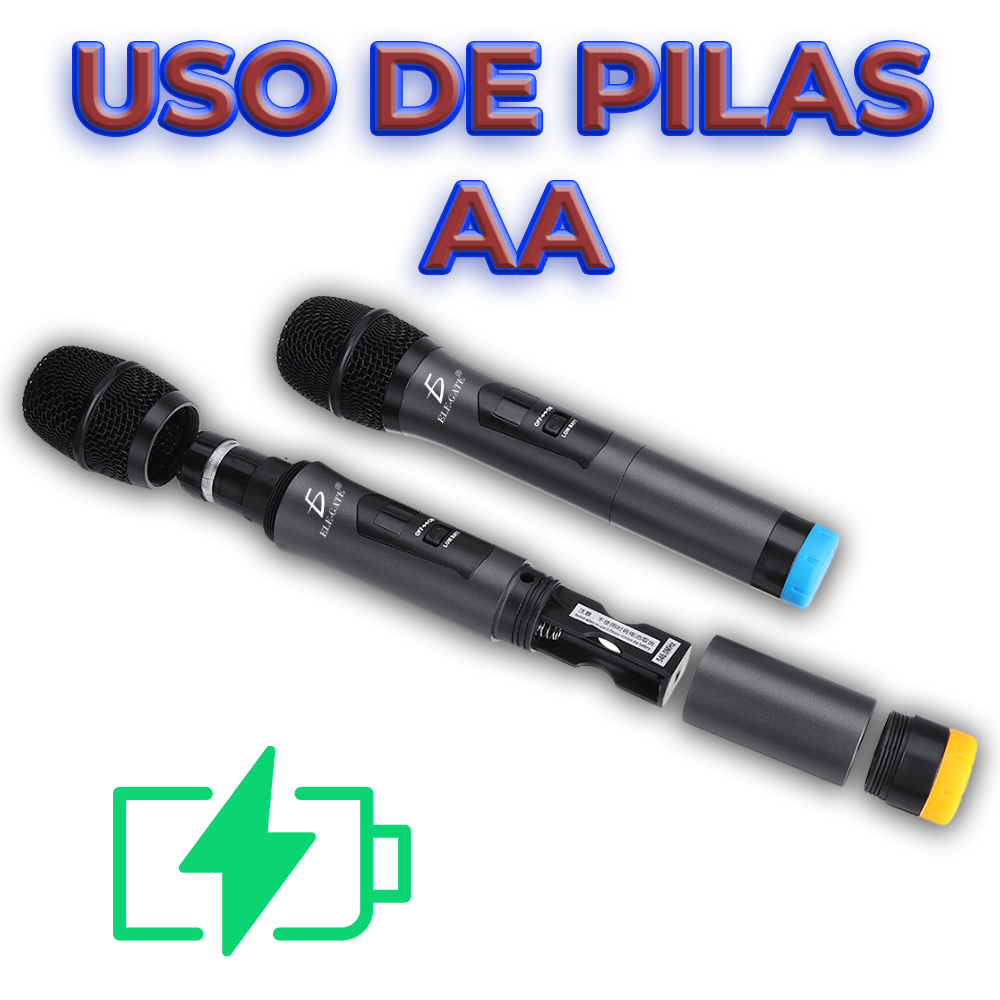 Sistema de micrófonos inalámbricos de Mano Dual - Image 3