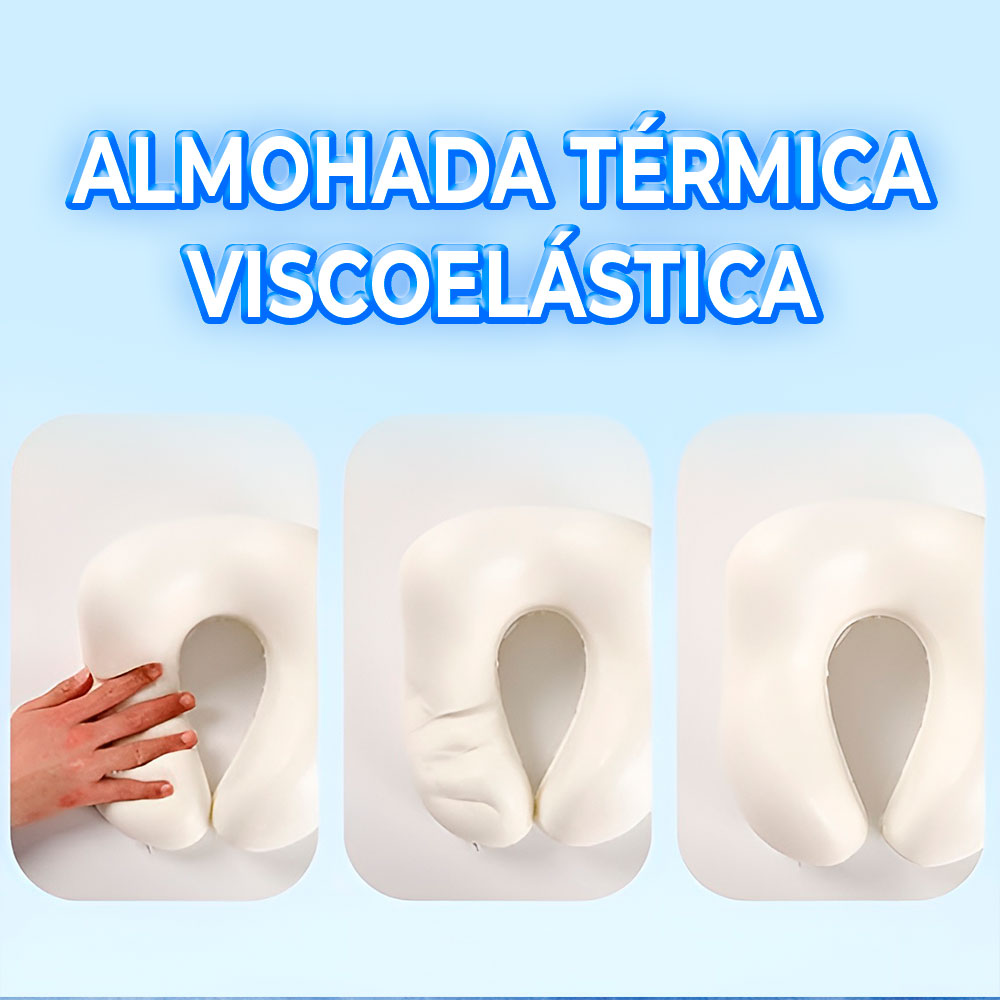 Almohada de Viaje Ergonómica para Sueño y Alivio del Dolor de Cuello - Espuma de Memoria en Forma de U - Image 4