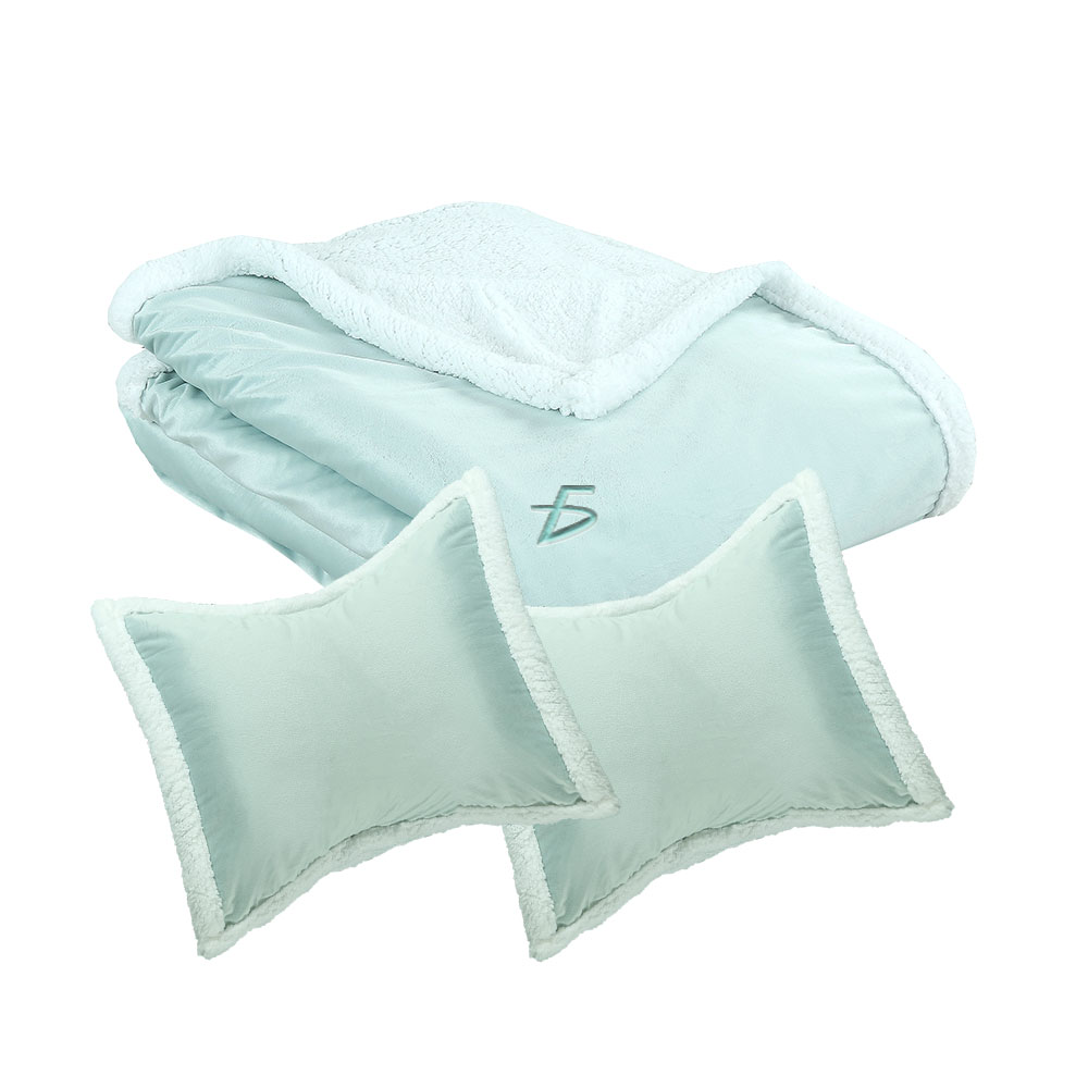 Kit de 3 Pzs Edredón Teddy y Fundas de Almohada: Comodidad y Estilo en tu Dormitorio - Image 5