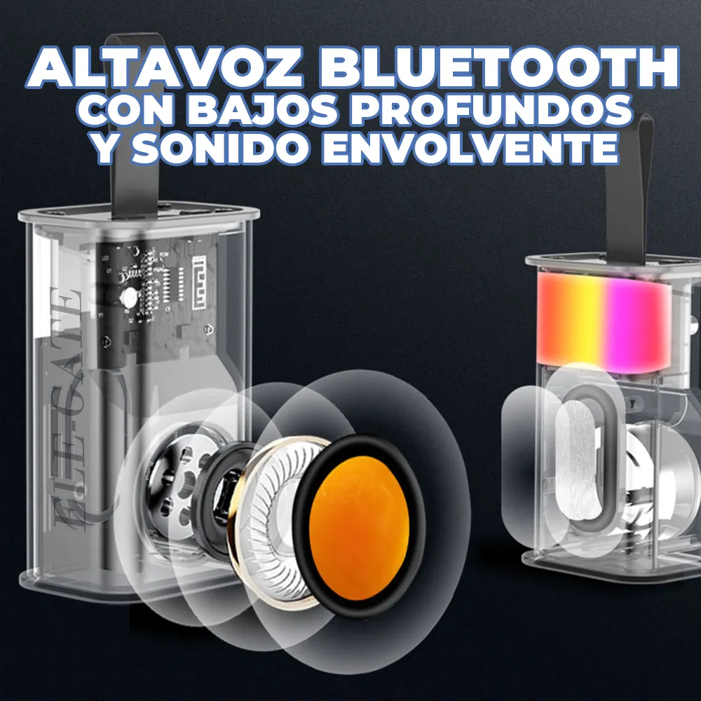 Altavoz de Música Inalámbrico 5.3 con Luz LED - Imagen 4