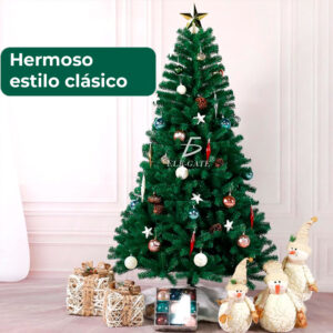 Pino de Navidad Artificial de 120 cm - Abeto de Hoja Espumillón Verde