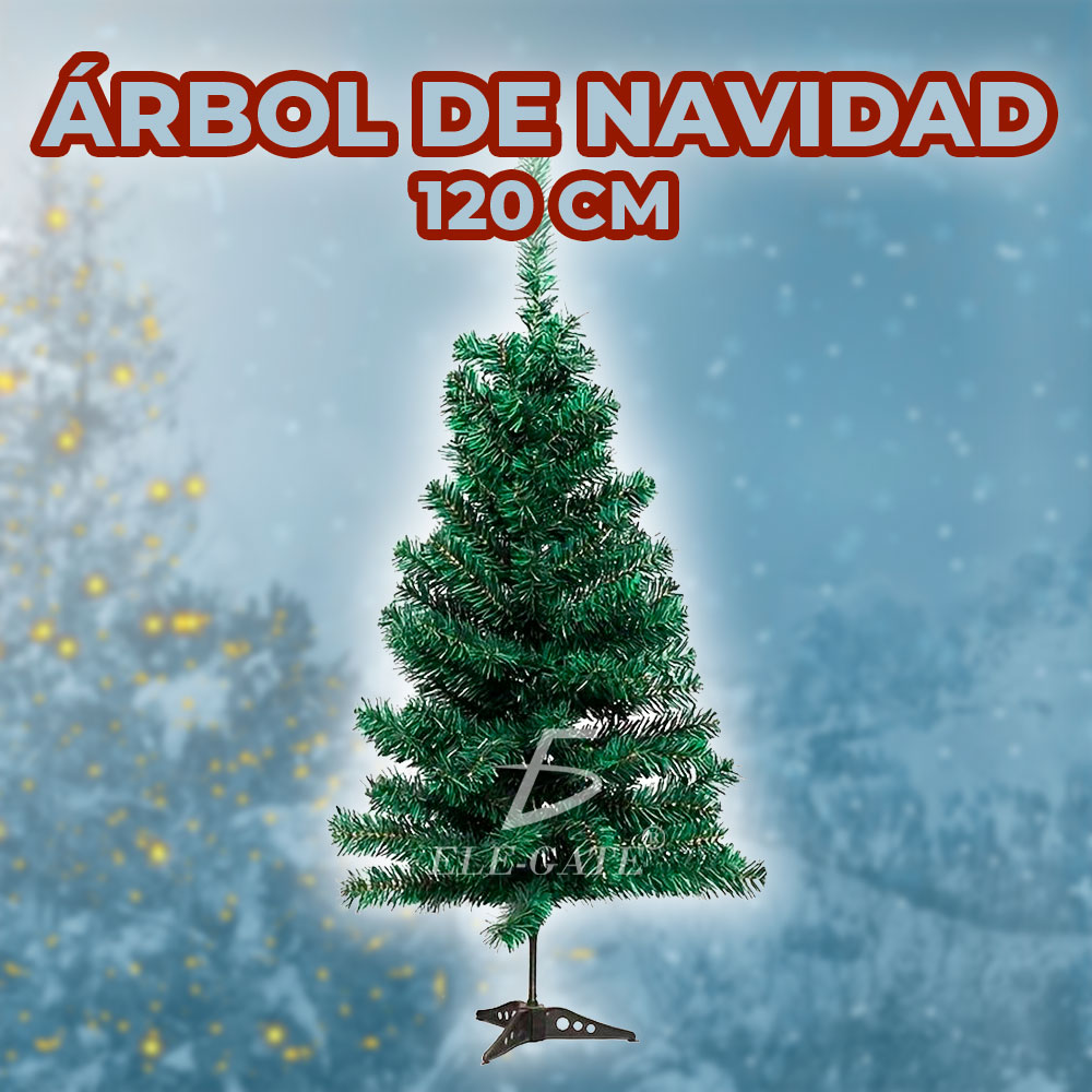 Pino de Navidad Artificial de 120 cm - Abeto de Hoja Espumillón Verde - Image 3