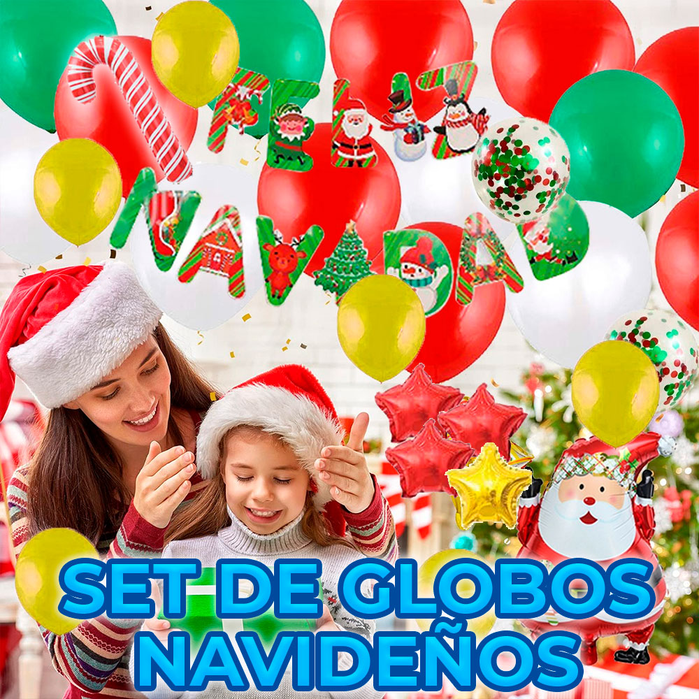 Conjunto Completo de Globos Navideños para Decoración Festiva - Image 2